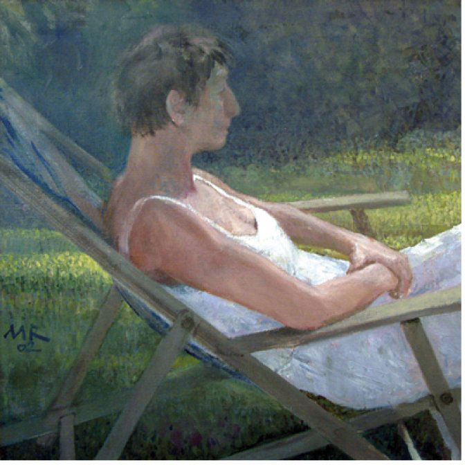 Patricia in stoel