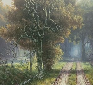 Landweg in de herfst