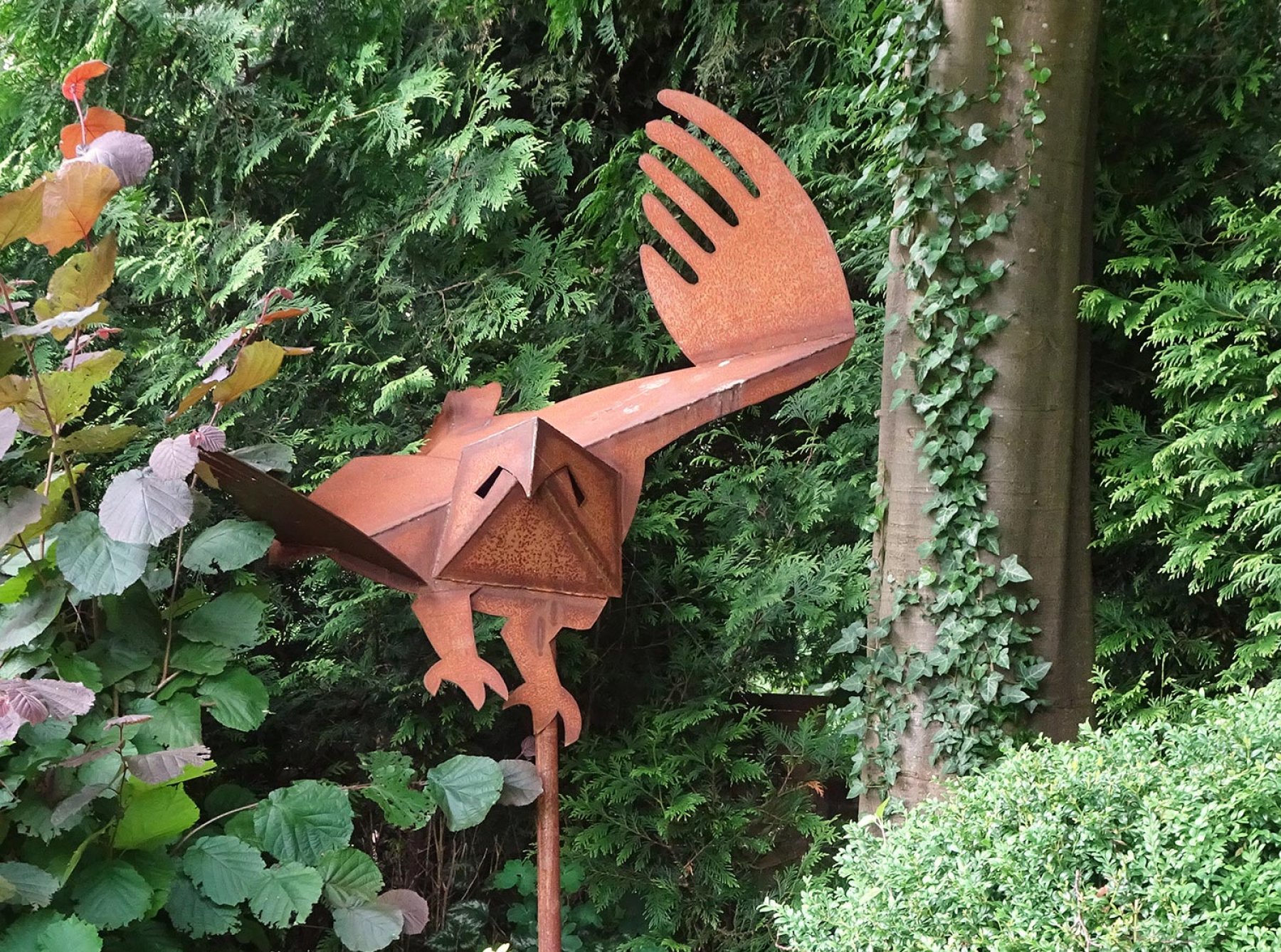 Cortenstaal: Aanvliegende uil van Margriet Barends kopen? Kunst Aanvliegende uil van Margriet Barends kopen?