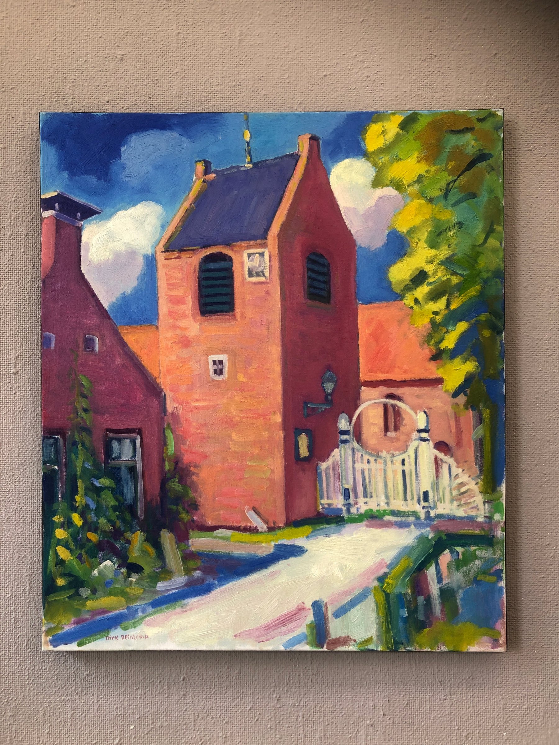 Olieverf op doek: Ezinge van Dirk Beintema kopen? Kunst Ezinge van Dirk Beintema kopen?