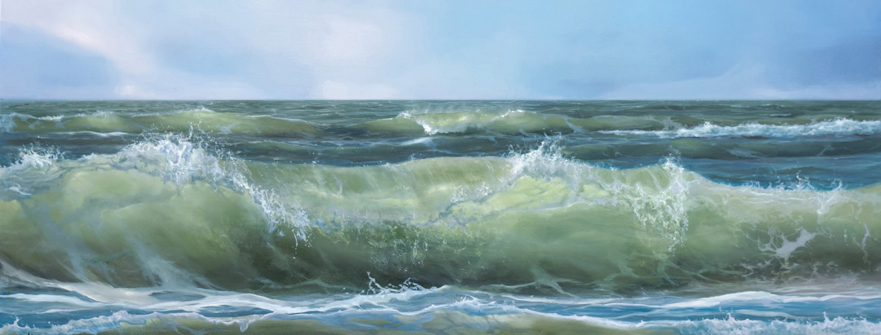 Grote golven Texel
