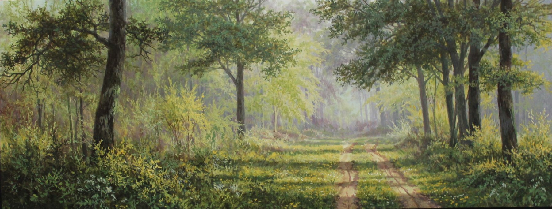油彩.畫板: Het pad van de lente naar de zomer van Paul Wieggers kopen? Kunst Het pad van de lente naar de zomer van Paul Wieggers kopen?