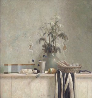 New arrivals > Jan van der Kooi/ Stilleven met fluitekruid en asperge kopen?