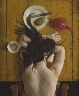 最新館藏 > Kenne Gregoire/ meisje met hoofd op tafel kopen?