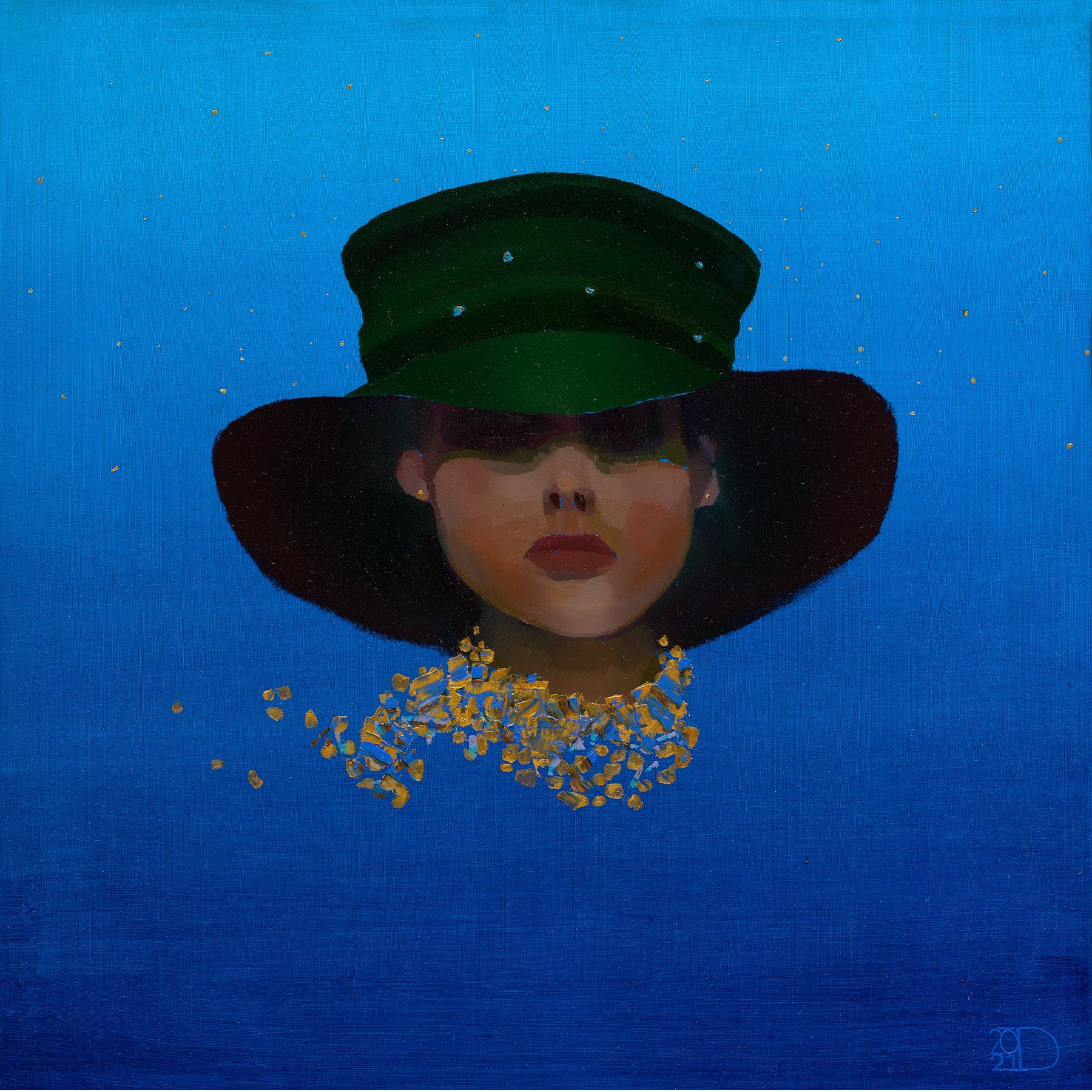 Olieverf op paneel: La Reine van Ton Dubbeldam kopen? Kunst La Reine van Ton Dubbeldam kopen?
