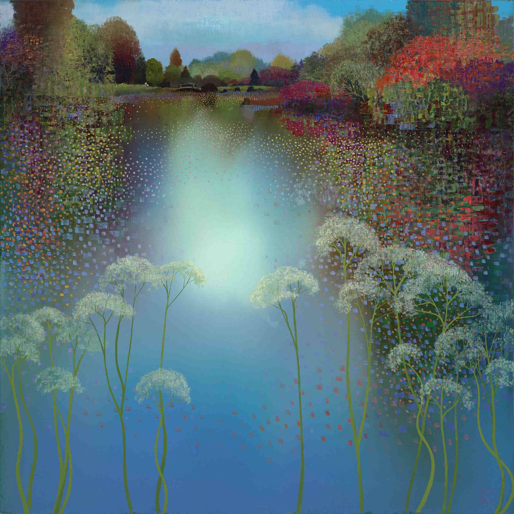 Olieverf op paneel: The Park van Ton Dubbeldam kopen? Kunst The Park van Ton Dubbeldam kopen?