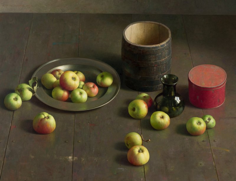 Vloercompositie met appels