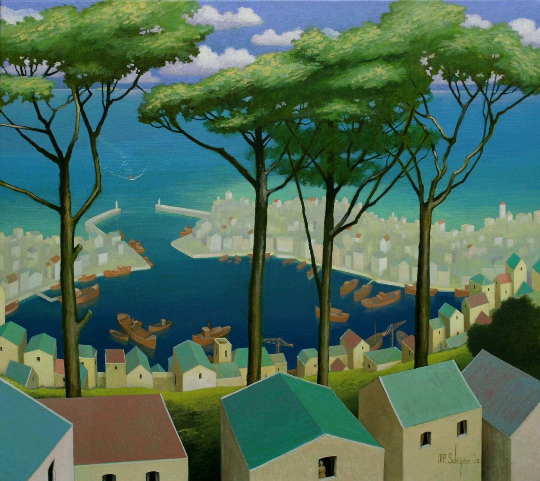 Olieverf op doek: Vreugde van de ochtend van Michiel Schrijver kopen? Kunst Vreugde van de ochtend van Michiel Schrijver kopen?