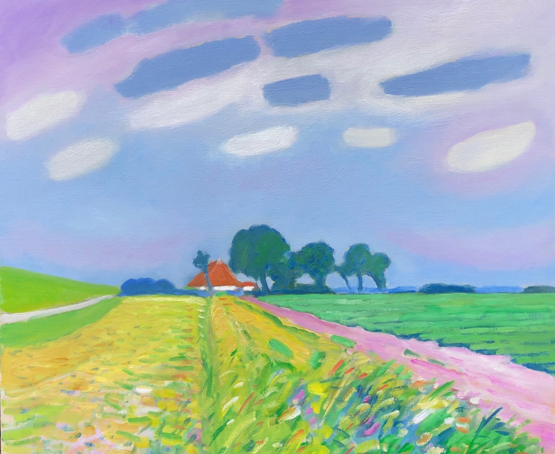 油彩.畫布: Waargaastermeer van Dirk Beintema kopen? Kunst Waargaastermeer van Dirk Beintema kopen?