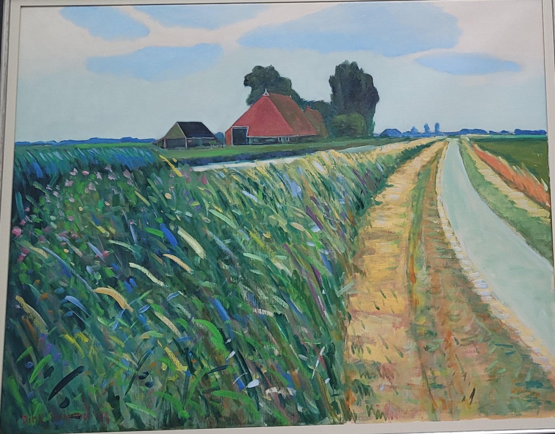 Olieverf op doek: Wargaastermeer van Dirk Beintema kopen? Kunst Wargaastermeer van Dirk Beintema kopen?